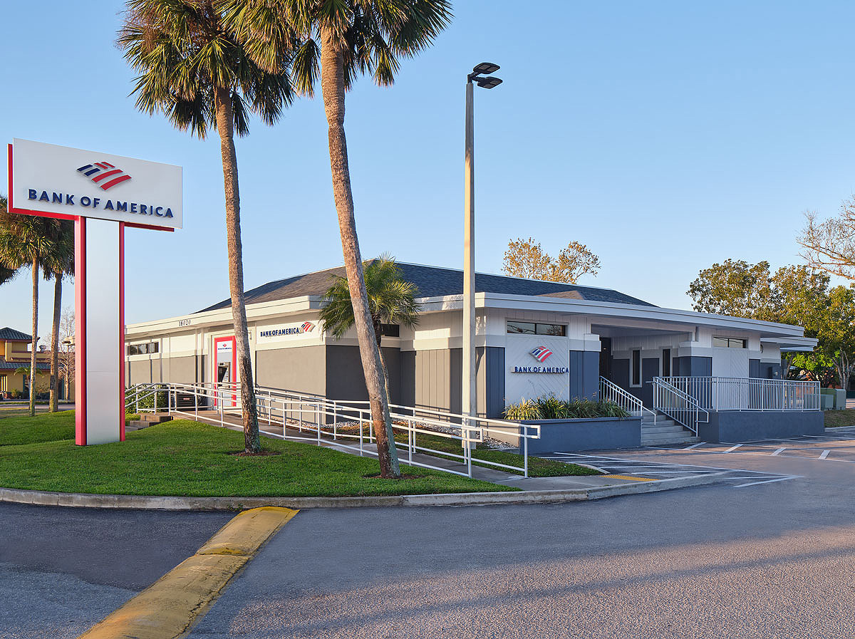 Bank of America financial center with drive-thru ATM | 16020 San Carlos Blvd, Fort Myers, FL 33908