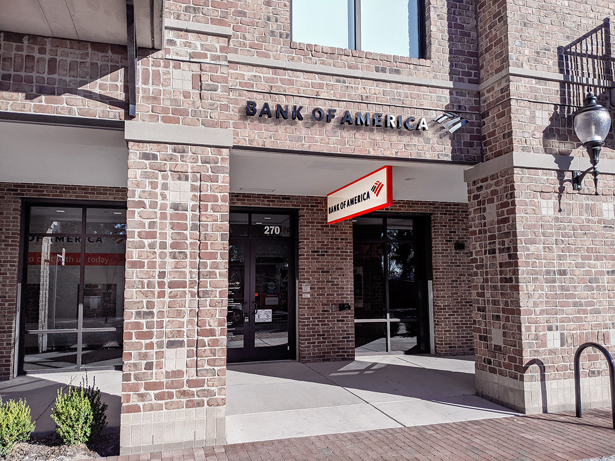 Bank of America Advanced Center with walk-up ATM | 270 N Water St, Wilmington, NC 28401