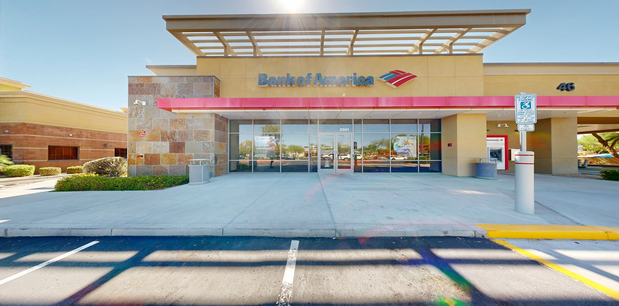 Bank of America financial center with drive-thru ATM | 2501 W Happy Valley Rd STE 46, Phoenix, AZ 85085