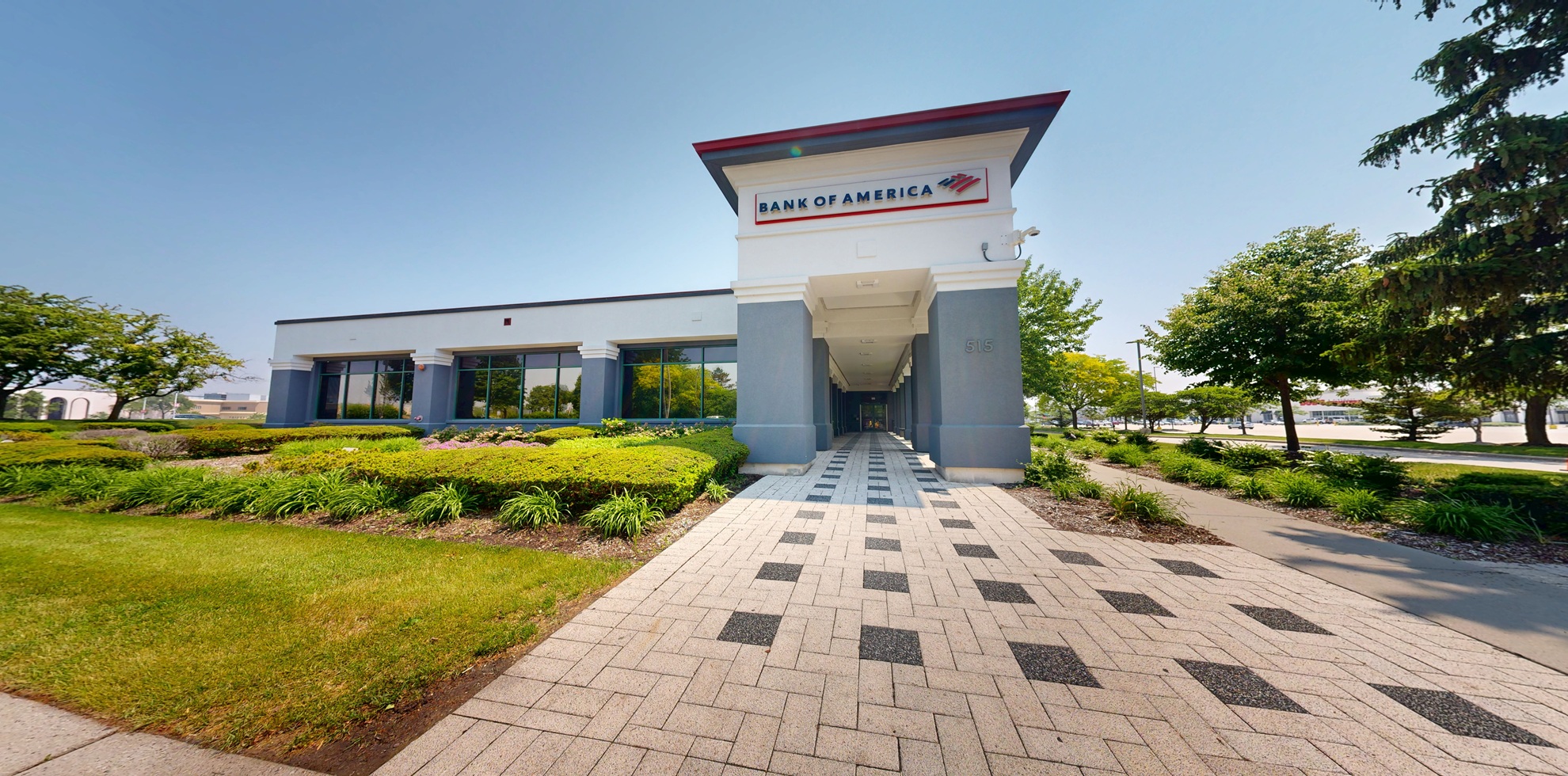 Bank of America financial center with drive-thru ATM | 515 E Townline Rd, Vernon Hills, IL 60061