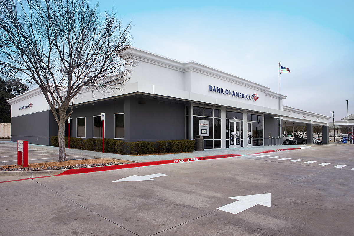 Bank of America financial center with drive-thru ATM and teller | 6360 Camp Bowie Blvd, Fort Worth, TX 76116