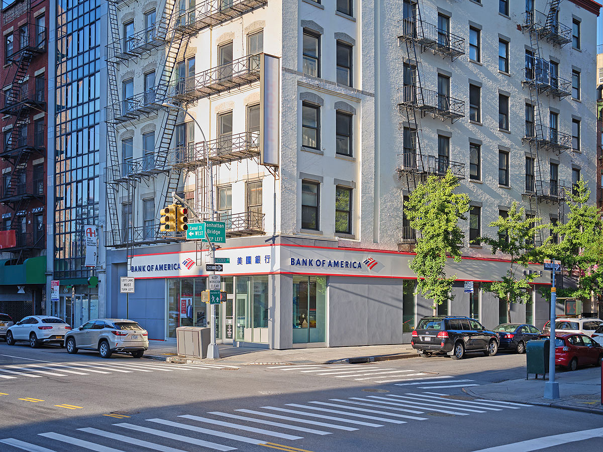 Bank of America financial center with walk-up ATM | 88 Bowery, New York, NY 10013