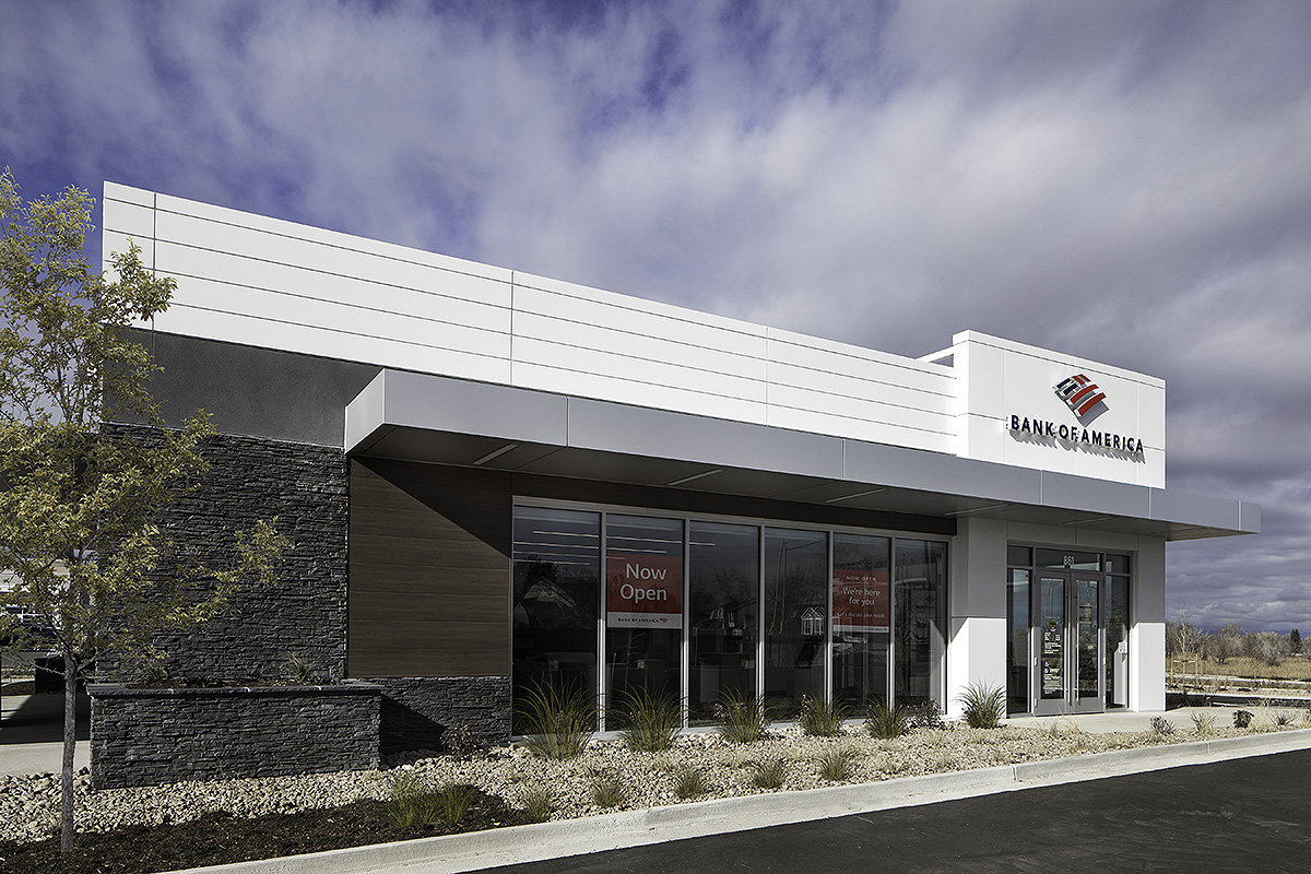 Bank of America financial center with drive-thru ATM | 861 N Highway 287, Lafayette, CO 80026