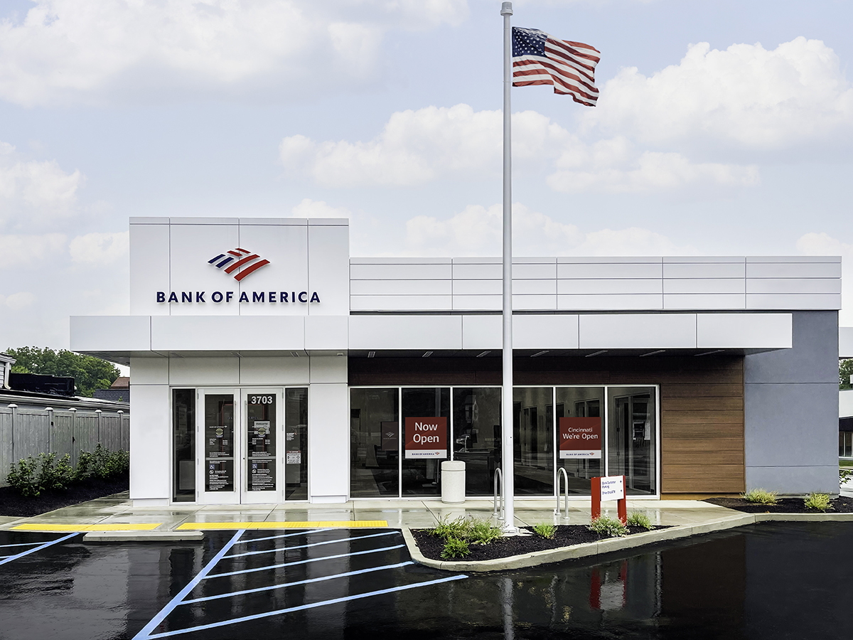 Bank of America financial center with drive-thru ATM | 3703 Paxton Ave, Cincinnati, OH 45209