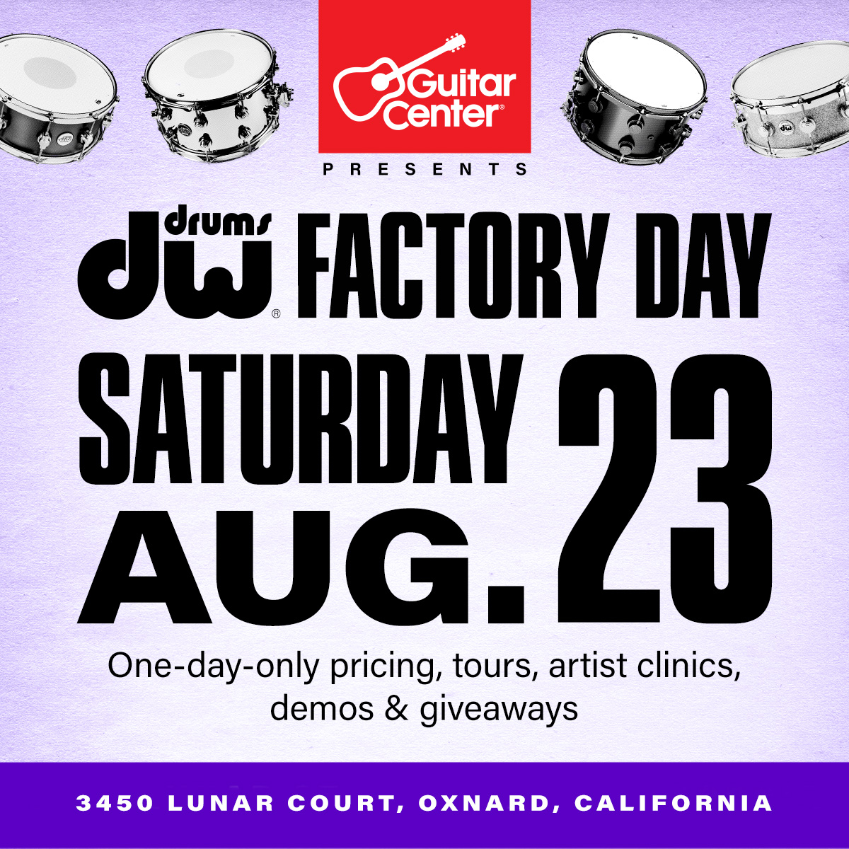DW Drums Factory Day DW Drums Factory Day